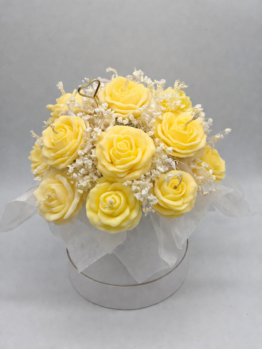 Soft Roses Wax Bouquet