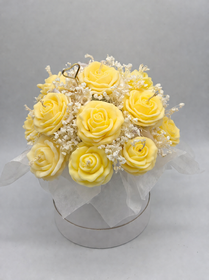 Soft Roses Wax Bouquet