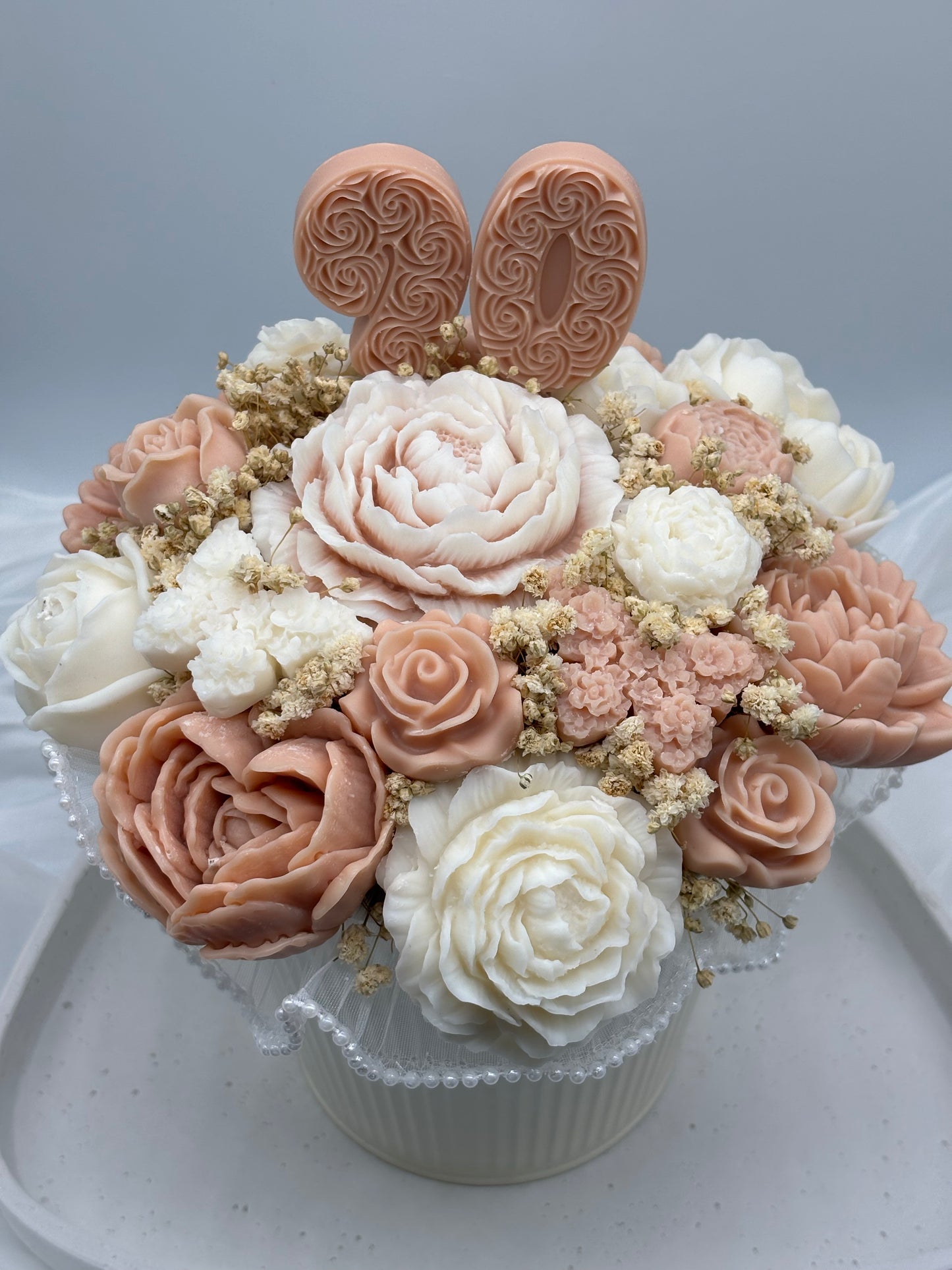 Rapswachs-Blumenstrauß "Wunschzahl"