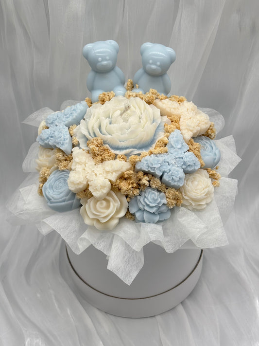 Rapswachs-Blumenstrauß "Teddy"